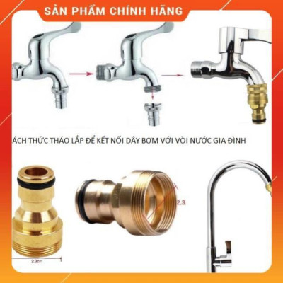 ️ Bộ dây vòi xịt nước rửa xe, tưới cây , tăng áp 3 lần, loại 7m, 10m 206236 đầu đồng,cút đồng,