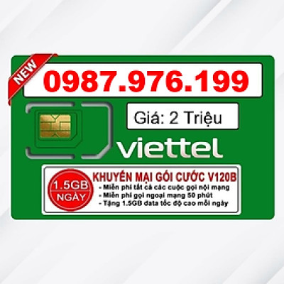 Sim Viettel số đẹp - Hàng chính hãng - 0987.976.199