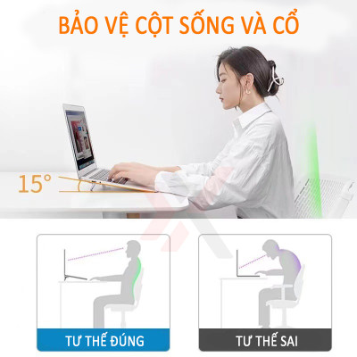 Giá đỡ laptop di động GL1x01 đế tản nhiệt cho Laptop, kê laptop Mac tiện lợi - Hàng chính hãng
