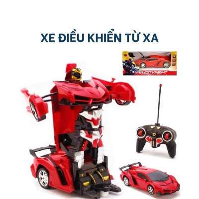 Xe Ô Tô Điều Khiển Từ Xa, Xe Ô Tô Biến Hình Thành Robot, Đồ Chơi Thông Minh, Đồ Chơi Trẻ Em HT SYS