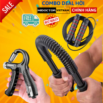 Gậy bẻ lò xo 5kg 10kg 20kg Dành Cho Bé Trẻ Em 30kg 40kg 50kg 60kg 100kg tập cơ tay - Hãng miDoctor