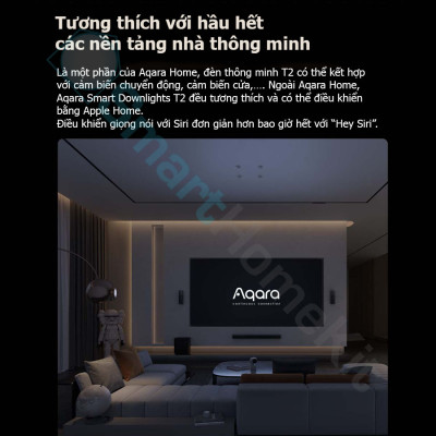Đèn âm trần thông minh Aqara T2 Smart Downlight/Spotlight 2700K – 6000K Zigbee - Bản Quốc Tế Chính Hãng