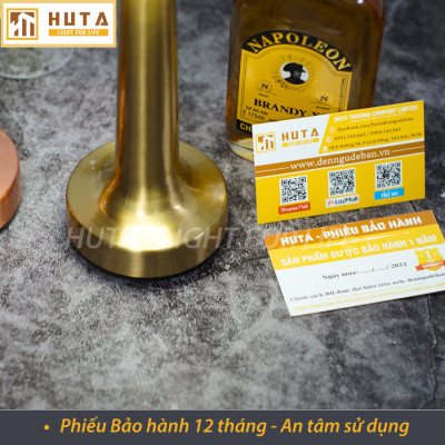 Đèn Led Để Bàn Quầy Bar Nhà Hàng HUTA RESDIA1 Cảm Ứng Tích Điện, Điều Chỉnh Ánh Sáng Vàng, Trang Trí Quán Bar, Nhà Hàng, Quán Cà Phê