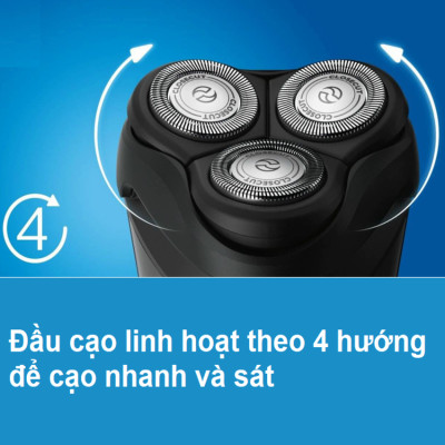 Máy cạo râu Philips Norelco S1560/81 với 4-hướng đầu Flex - HÀNG NHẬP KHẨU