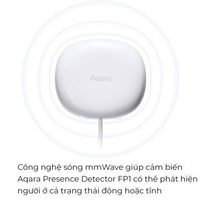 Cảm biến hiện diện Aqara FP1E Human Presence Sensor, phát hiện bằng sóng microWave, tương thích HomeKit - Hàng chính hãng