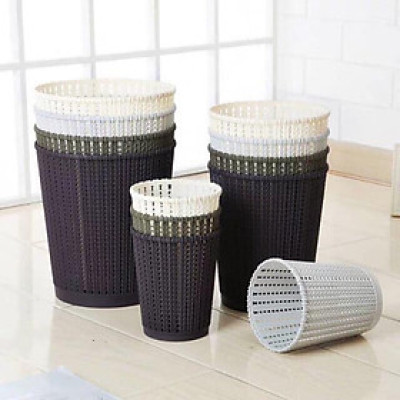 Giỏ Nhựa Giả Mây Đựng Đồ Dùng, Vật Dụng Đa Năng ( Tặng kèm túi quà tặng nhỏ ) - màu ngẫu nhiên - 25 x 28cm