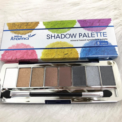 Phấn mắt 8 ô siêu mịn Mira Aroma Shadow Palette 8 Colors Hàn Quốc (2g x8) No.5 tặng kèm móc khoá
