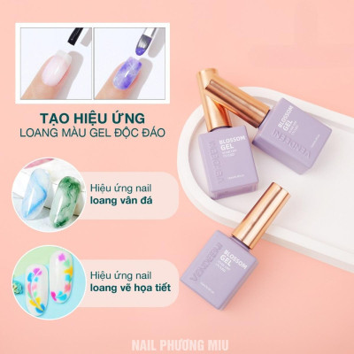 Combo 3 Chai Top Loang (Tím), Top Chà Tráng Gương, Top Lì Không Lem VENDEENI Cao Cấp Làm Nail 
