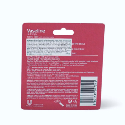 Son dưỡng môi Vaseline Lip Therapy Rosy hồng xinh (Thỏi 4.8g)