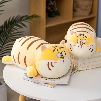 Thú nhồi bông hổ mặt ngáo mắt tròn dễ thương - Size từ 45cm đến 70cm - Quà tặng gấu bông hổ êm mịn.