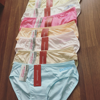 combo 10 chiếc quần lót cotton trơn co dãn tốt fom từ 45-60kg