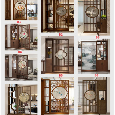 Vách ngăn phòng khách, vách ngăn tủ kệ bằng gỗ 4VTK10 - Nội thất lắp ráp Viendong adv