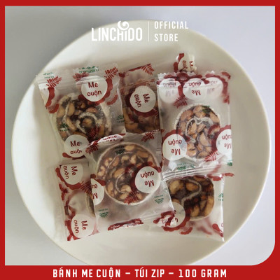 Bánh Me Cuộn - Đặc Sản Đồng Tháp - Túi Zip 100 Gram