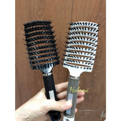 Lược bán nguyệt gỡ rối tạo phồng tóc, lược sấy tạo kiểu tóc cỡ lớn chuyên dùng làm tóc