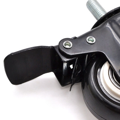 Bánh Xe Đen Đầu Vít Xoay 360 Có Khóa, Hàng Chất Lượng ANKAN, Lắp Xe Đẩy Hàng, Tủ, Bàn Ghế