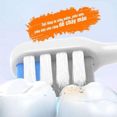 Cho máy đánh răng điện Xiaomi Soocas, Soocare Set bộ 2 đầu bàn chải thay thế x1 x3 x3u x5 Minh House
