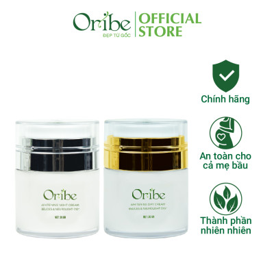 Bộ Sản Phẩm Dưỡng Trắng Da Ban Ngày Và Ban Đêm Oribe Giúp Da Trắng Mịn Màng Dưỡng Ẩm Chuyên Sâu Cho Da Chắc Khỏe Căng Mướt 30g/hủ
