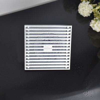 Ga thoát sàn ngăn mùi đồng mạ crom sáng bóng chống ăn mòn tốt Hiwin FD-4852H bề mặt 120x120