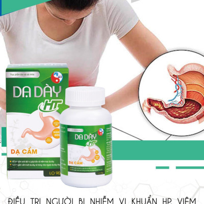 Viên Uống Dạ Dày HT đau thượng vị, ợ hơi, ợ chua, chướng bụng, HP