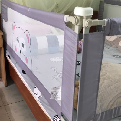 Bộ 3 thanh chắn giường mẫu gấu xám dạng trượt đủ kích thước