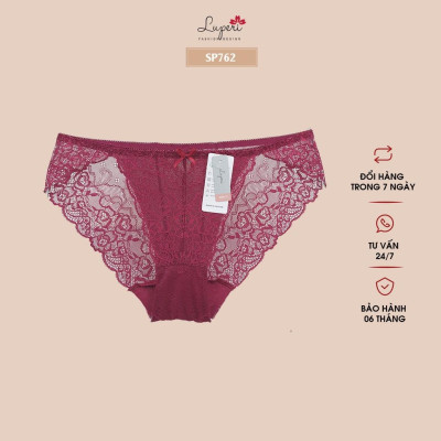 Quần Lót Nữ Ren Cạp Vừa Cao Cấp LUPERI SP762 Kháng Khuẩn Khử Mùi Co Giãn Tốt Không Xù
