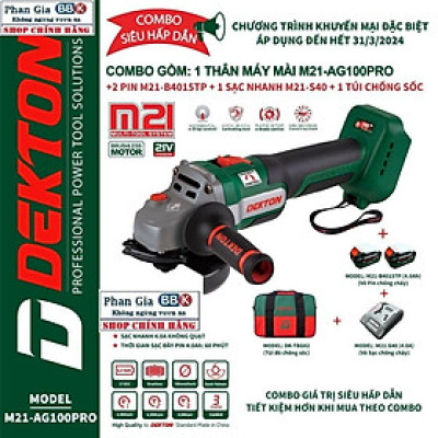 Máy mài dùng Pin Dekton M21-AG100PRO- Hàng chính hãƞg!