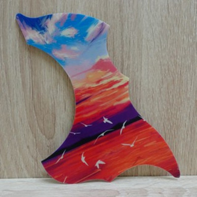 Miếng Dán Chống Trầy Guitar Acoustic – Thiết Kế 3D Phong Cảnh