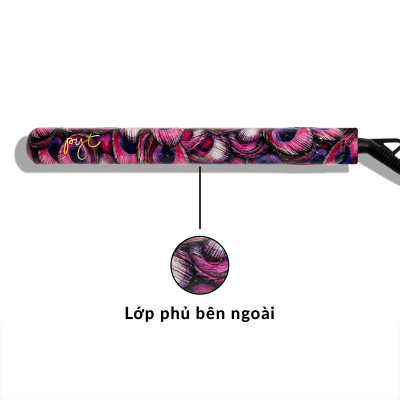 Máy Ép Tóc Lõi Sứ PYT Ceramic Styling Tool (2 trong 1) - Họa Tiết Đuôi Công - Nhiệt Hồng Ngoại Xa - Máy Duỗi Tóc Đa Năng Có Thể Duỗi Uốn Lọn Hoặc Uốn Cúp