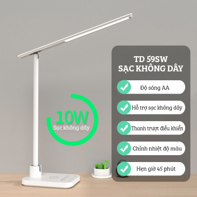 Đèn Bàn Học Cảm Biến Thông Minh FEIDASH TB59S / TB59SW -  Nút cảm ứng 1 chạm kết hợp thanh trượt điều khiển độ sáng tiện dụng - Khớp nối giúp gấp gọn dễ dàng, tiết kiệm không gian - Tính năng khử ánh sáng xanh chống cận và bảo vệ mắt - Hàng chính hãng