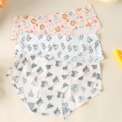 Combo 5 Quần Lót Nữ Su Thông Hơi Họa Tiết Mã 7033 – Mát Lạnh, Thoáng Khí, Phong Cách