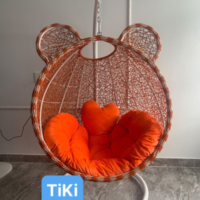 Xích đu Tai Gấu Tundo kèm nệm nhiều màu