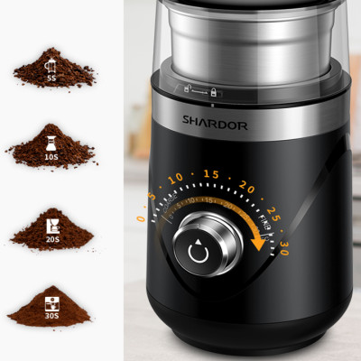 Máy xay hạt và phê và các loại hạt ngũ cốc Shardor CG638B công suất 150W, thiết điều chỉnh độ mịn tùy theo nhu cầu- Hàng chính hãng