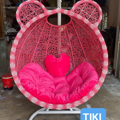 Xích đu Tai Gấu Juno Sofa kèm nệm nhiều màu 