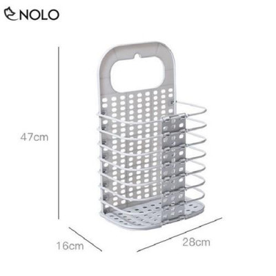  Bộ Sọt Giỏ Đựng Quần Áo Vật Dụng Treo Tường Chất Liệu Nhựa PP Có Thể Gấp Gọn Tiện Dụng