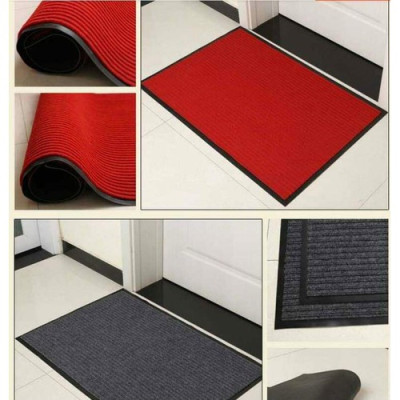 Thảm Chùi Chân chống trượt đế cao su trải sảnh 120cm x180cm - Ghi