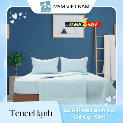 Chăn chần bông MYM chất liệu vải Tencel Lạnh Cao Cấp Sang Trọng