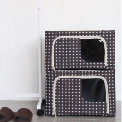 COMBO 2 TÚI ĐỰNG QUẦN ÁO KHUNG THÉP 66L-LIVING BOX 66L - Giao mẫu ngẫu nhiên