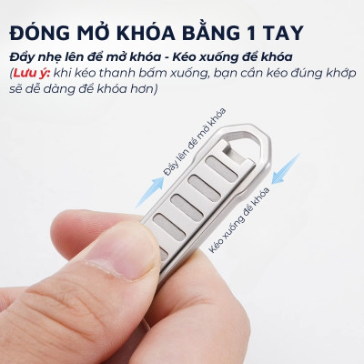 Bấm móng tay DandiHome slim siêu mỏng, siêu nhẹ - Tặng kèm hộp đựng và móc khóa