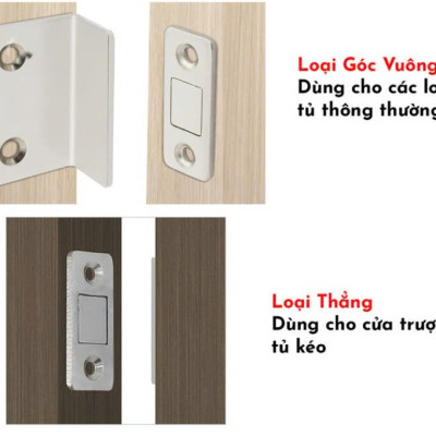 Nam Châm Gắn Cánh Tủ, Giữ Cánh Cửa Có Lực Hút Mạnh - Giữ Chốt Cánh Tủ Quần Áo, Ngăn Kéo, Tủ Bếp Tiện Lợi, Takyhome 3430