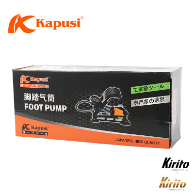 Bơm Xe Bơm Hơi Đạp Chân Kapusi Xe Máy Xe Đạp Ô Tô Đa Năng Mini 2 Xilanh