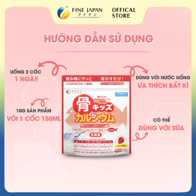 [Vị Dâu] Bột Canxi Cá Tuyết Fine Bone