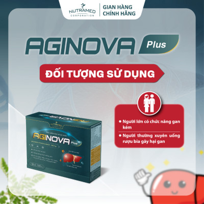 Viên uống Aginova Plus hỗ trợ bảo vệ và cải thiện suy giảm chức năng gan (60 viên) - Nutramed