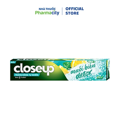 Kem Đánh Răng CLOSE UP Muối Biển Detox Giúp Trắng Răng (tuýp 180g)