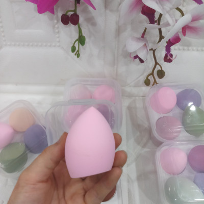 Hộp 4 miếng bông trang điểm tán phấn hình giọt nước dễ thương