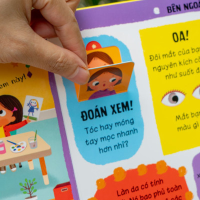 Sách - Lift-The-Flap - Lật Mở Khám Phá - Những Kiến Thức Đầu Đời - Cơ Thể Tuyệt Diệu