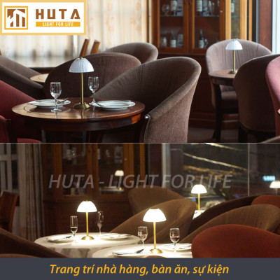 Đèn Bàn Led Quầy Bar Nhà Hàng HUTA RESDUNON Cảm Ứng Tích Điện Điều Chỉnh Ánh Sáng Trang Trí Quán Cà Phê Phòng Ăn