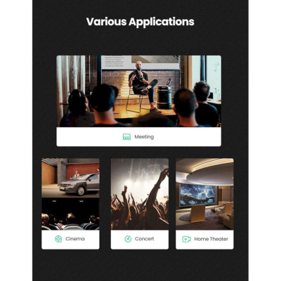 Ugreen UG80845AV170TK 1M Màu Đen Đầu cáp Màu Nâu Cáp chuyển đổi âm thanh 3.5mm sang 2 cổng RCA - HÀNG CHÍNH HÃNG