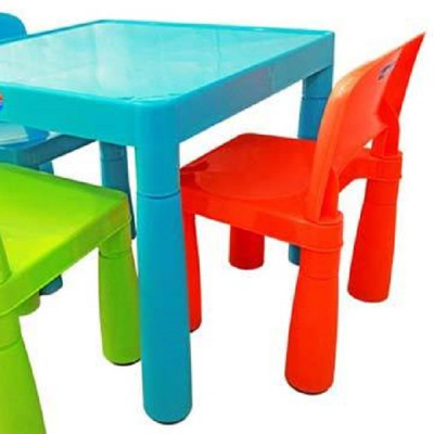 Bộ bàn ghế trẻ em gấp gọn - Màu ngẫu nhiên