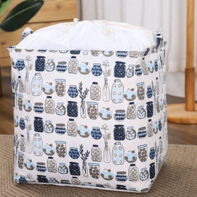 Túi Bạt Đựng Quần Áo Chăn Mền Chống Thấm Nước Sọt Đựng Đồ Gấp Gọn Đa Năng Cỡ Đại 60x45x20cm - Siêu To - Giao Mầu Ngẫu Nhiên