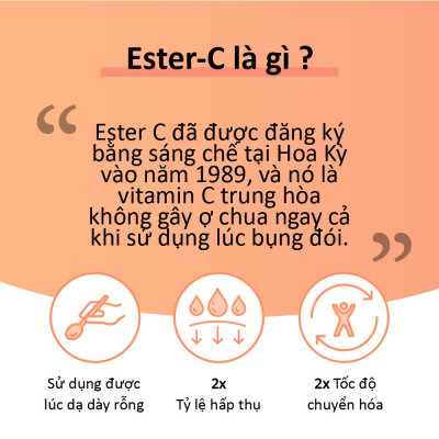 NHẬP KHẨU USA CHÍNH HÃNG - Viên Uống Solgar Ester-C® Plus -Vitamin C Thế Hệ Mới, Không Kích Ứng Dạ Dày, Hấp Thu Nhanh [50 viên]